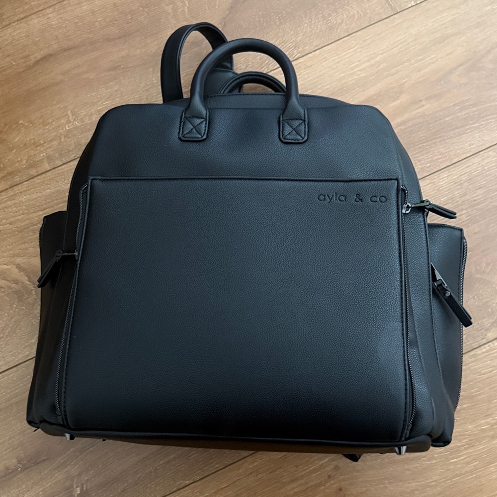 Ayla & Co Black Backpack Diaper Bag